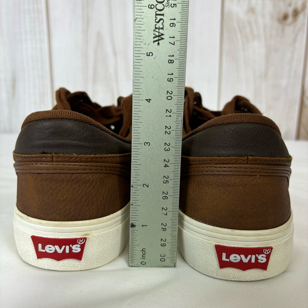 Levi’s Sneakers Comfort Lace Up Classic Low Top Tennis Shoes Brown Size 9 - Picture 15 of 16